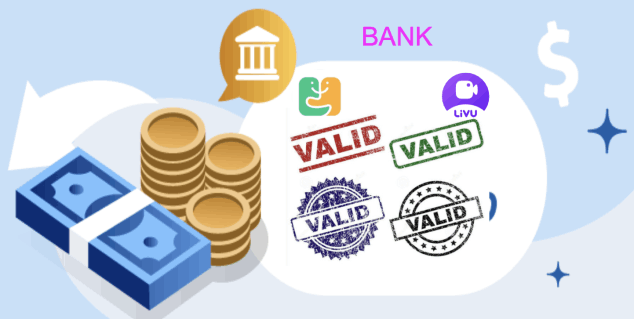datos y cuentas validos para recibir pago en livu yaar app